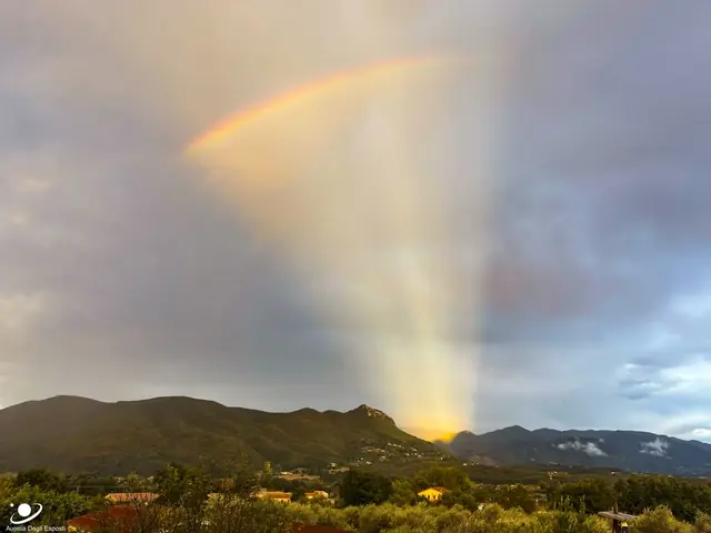 An Anticrepuscular Rainbow Fan