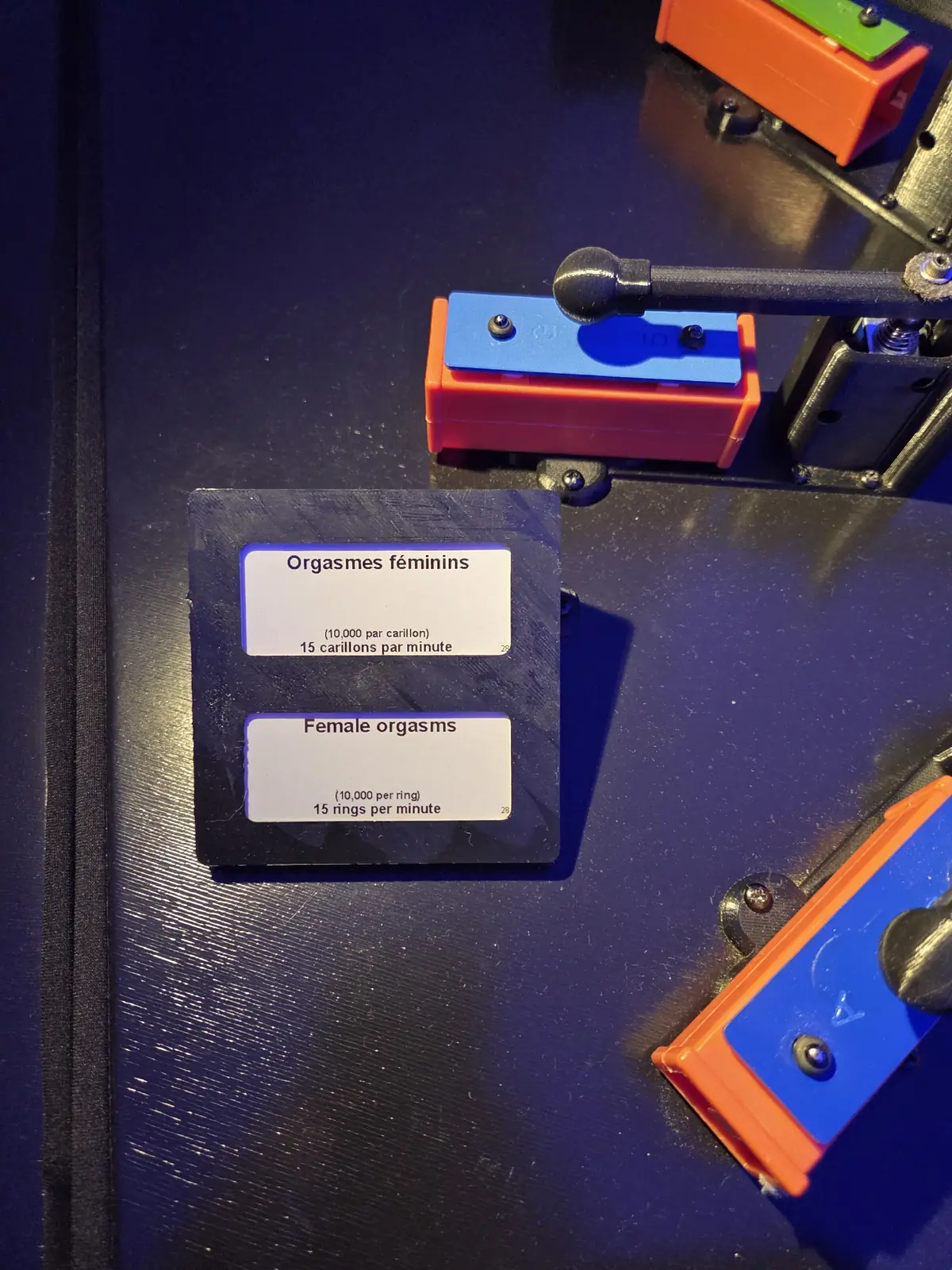 3D-printed mallet mechanisms on the xylophone bars